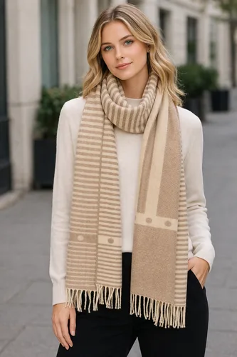 צעיף צמר רך ואופנתי